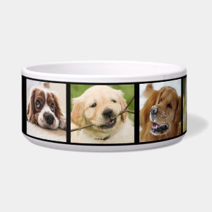 最高のドッグエバーフォトコラージュおもしろい白黒 ボウル