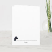 最高のドッグパパエバーファザーズデイカスタムペット写真 シーズンカード (裏面)