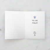 最高のドッグママ ペット フォト かわいい パープル 母の日 シーズンカード (内部)