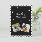 最高のドッグマムへ 母の日のグリーティングカード 招待状 (スタンド正面)