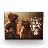 最高のドッグマム 母の日 フォトブロック (正面)