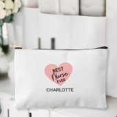 「最高のナースは今まで」 – ナースへの心からの贈り物 アクセサリーポーチ