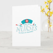 最高のナースは12月の誕生日ギフトである カード (黄色い花)