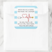 最高のナース評価ラベル スクエアシール (バッグ)