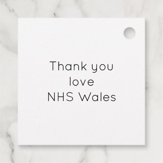 最高のナース評価ラベル フェイバータグ (裏面)