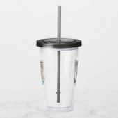 最高のナース追加フォト名文字医師hosp アクリルタンブラー (右)