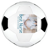 最高のナース追加フォト名文字医師hosp サッカーボール (回転)