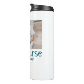 最高のナース追加フォト名文字医師hosp タンブラー (回転右)