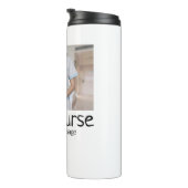 最高のナース追加フォト名文字医師hosp タンブラー (回転右)