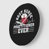 最高のナース開業医 ラージ壁時計 (傾斜)