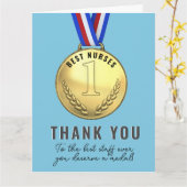 最高のナース カード (黄色い花)