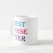 最高のナース コーヒーマグカップ (正面左)