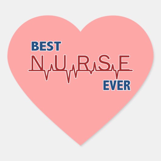 最高のナース ハートシール (正面)