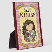 最高のナース フォトプラーク (側面)