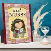 最高のナース フォトプラーク (側面)