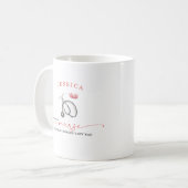 最高のナース |モノグラムナース評価 コーヒーマグカップ (正面左)