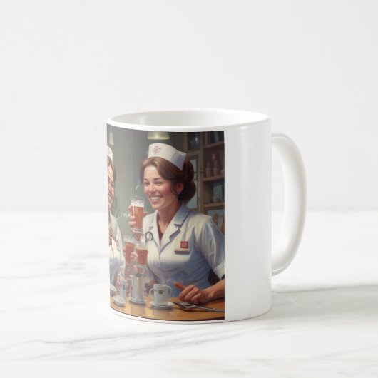 最高のナースmug：医療に対する究極の贈り物 コーヒーマグカップ (正面右)