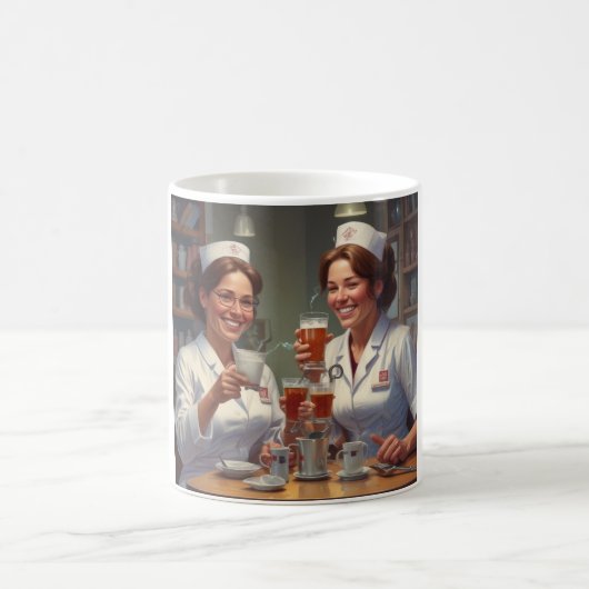 最高のナースmug：医療に対する究極の贈り物 コーヒーマグカップ (中央)