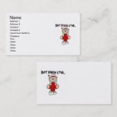 最高のナースTシャツとギフト 名刺 (正面/裏面)