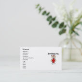 最高のナースTシャツとギフト 名刺 (スタンド正面)