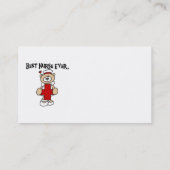 最高のナースTシャツとギフト 名刺 (裏面)