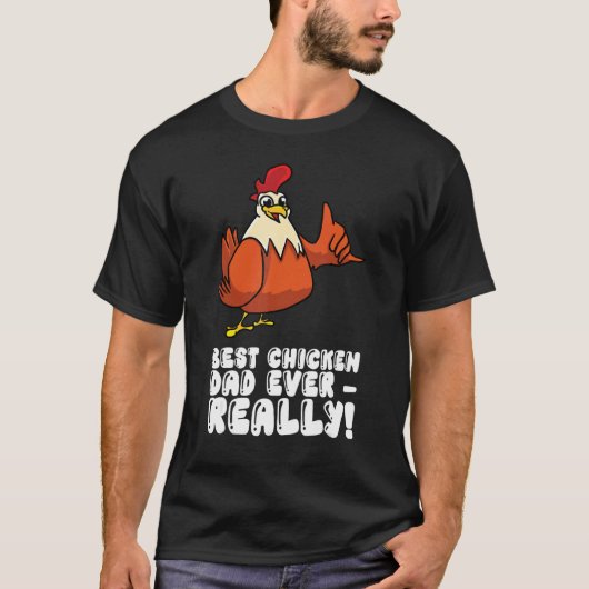 最高のニワトリお父さん Tシャツ (正面)