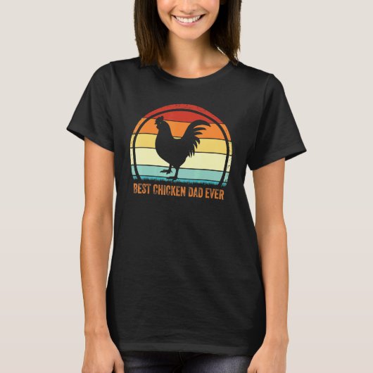 最高のニワトリパパ Tシャツ (正面)