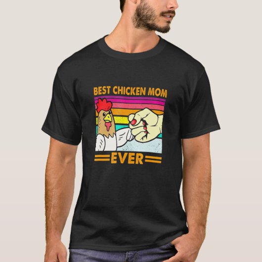 最高のニワトリ母さん カントリー ファーム ギ Tシャツ (正面)