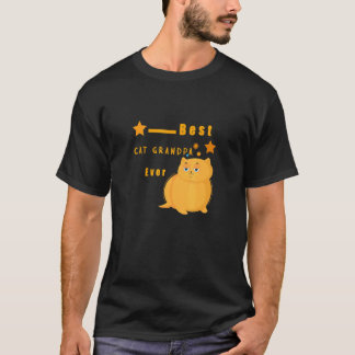 最高のネコのおじいちゃん Tシャツ