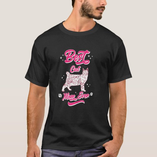 最高のネコママ 3 女性 Tシャツ (正面)