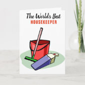 最高のハウスキーパー サンキューカード (正面)