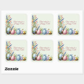 最高のハッピーイースター スクエアシール (シート)