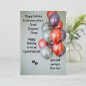 最高のハッピーバースデー引用文  招待状 (スタンド正面)