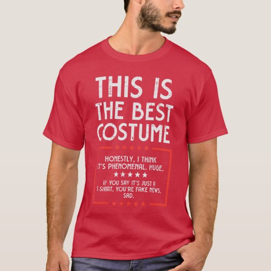 最高のハロウィンのコスチューム 笑える メンズ レディース Tシャツ (正面)