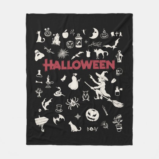 最高のハロウィーン フリースブランケット (正面)