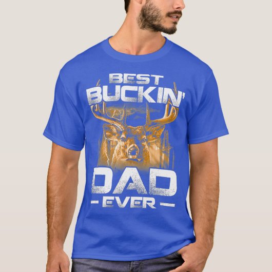 最高のハンター ダッド エバー シャツ 鹿狩り バッキング (正面)