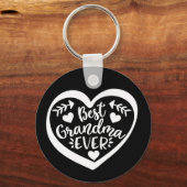 最高のハート キーホルダー (正面)