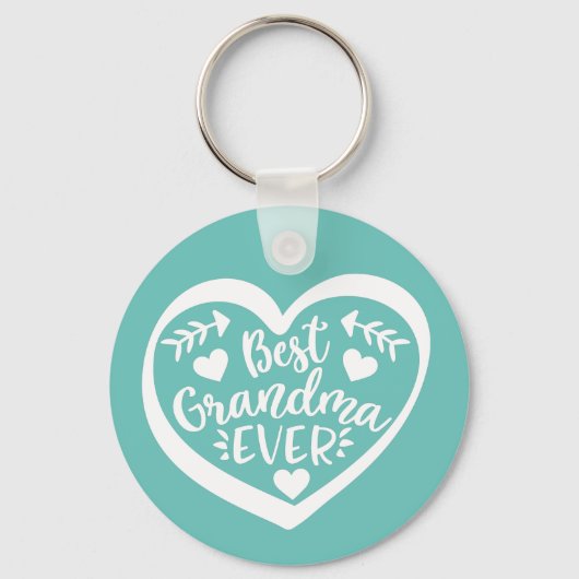 最高のハート キーホルダー (正面)