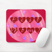 最高のハート マウスパッド (マウス)