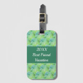 最高のバケーショング芸術的リーンガールズトリップ ラゲッジタグ (正面縦)