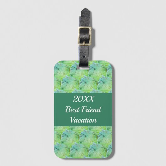 最高のバケーショング芸術的リーンガールズトリップ ラゲッジタグ (正面縦)