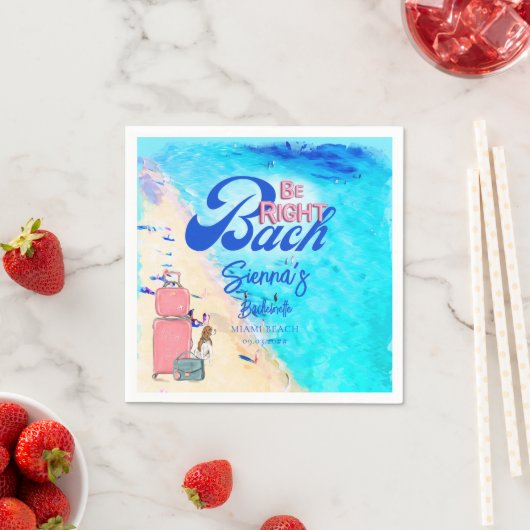 最高のバチェロレッテウィークエンド マイアミビーチ女子旅プラン スタンダードカクテルナプキン (インサイチュ)