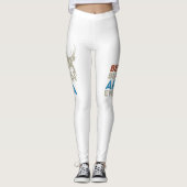 最高のバックインAPAシャツフード付きスウェットシャツ素晴らしデザイン レギンス (正面)