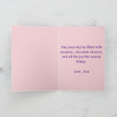 最高のバニーイースターフォールディングカード シーズンカード (内部)