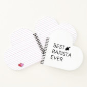 最高のバリスタバリスタギフト。コーヒー好きの贈り物 ノートブック (内部)