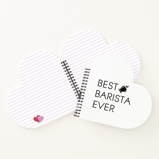 最高のバリスタバリスタギフト。コーヒー好きの贈り物 ノートブック (内部)