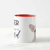 最高のバレンタインデー…あなたのフランスのブルドッグHから マグカップ (中央)