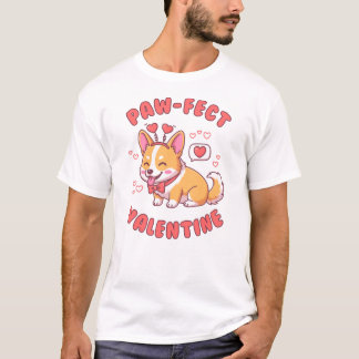 最高のバレンタイン - コーギー犬のバレンタインギフト Tシャツ