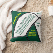 最高のバレーボールのコーチの贈り物、全選手の名前 クッション (ブランケット)