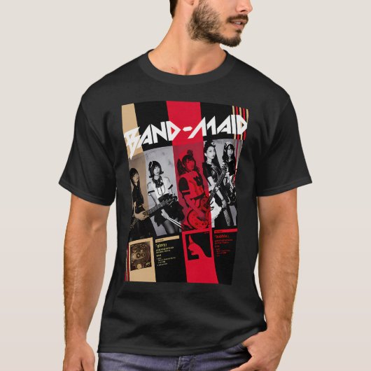 最高のバンドメイドの新しいアート Tシャツ (正面)